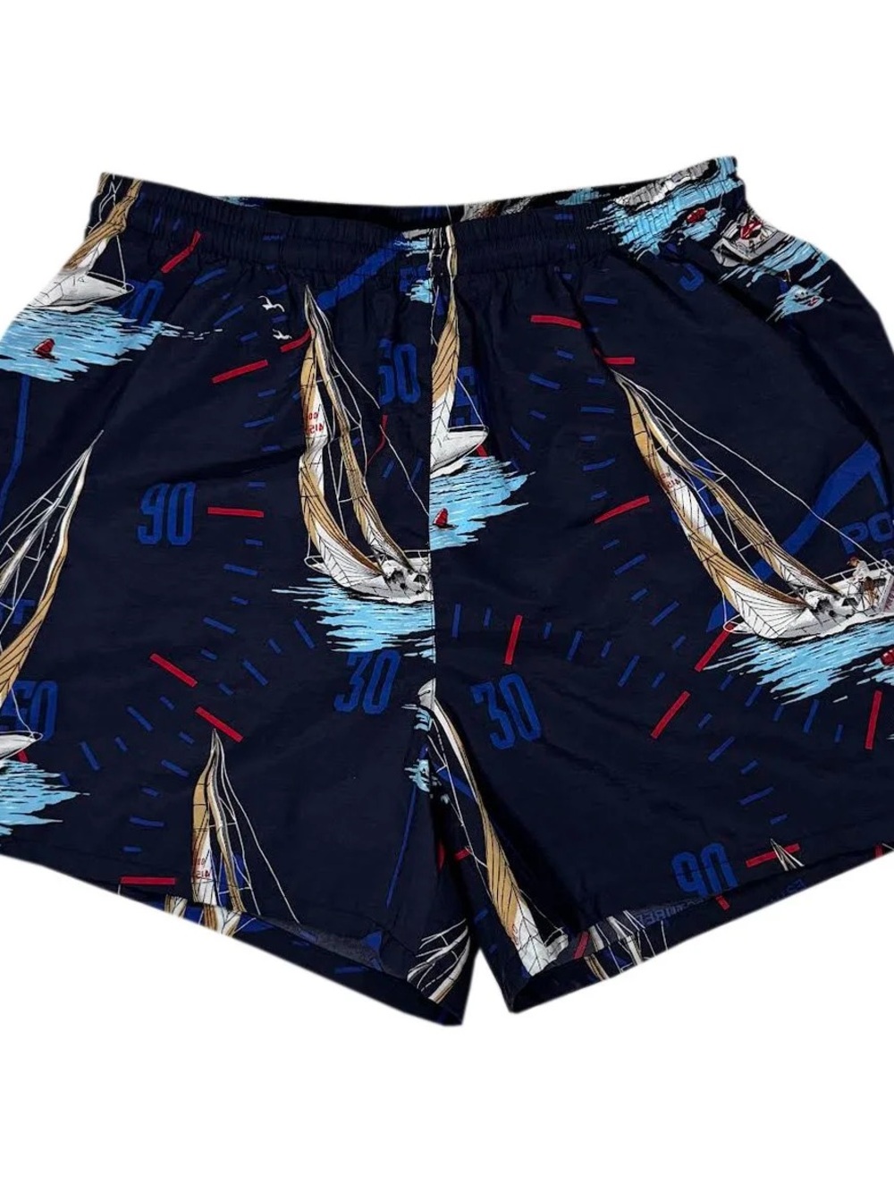 Vintage Polo Sport Ralph Lauren Sailing Swim Trunks (Size S)